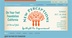 Desktop Screenshot of onyourfeetca.org